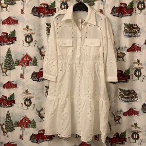 Anthropologie Eva Franco Josie eyelet tunic S